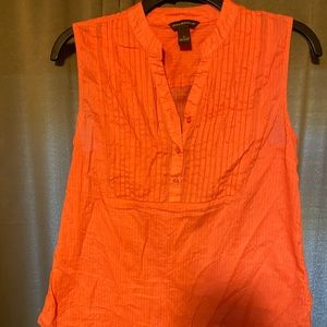 Bit &Bridle sleeveless coral top